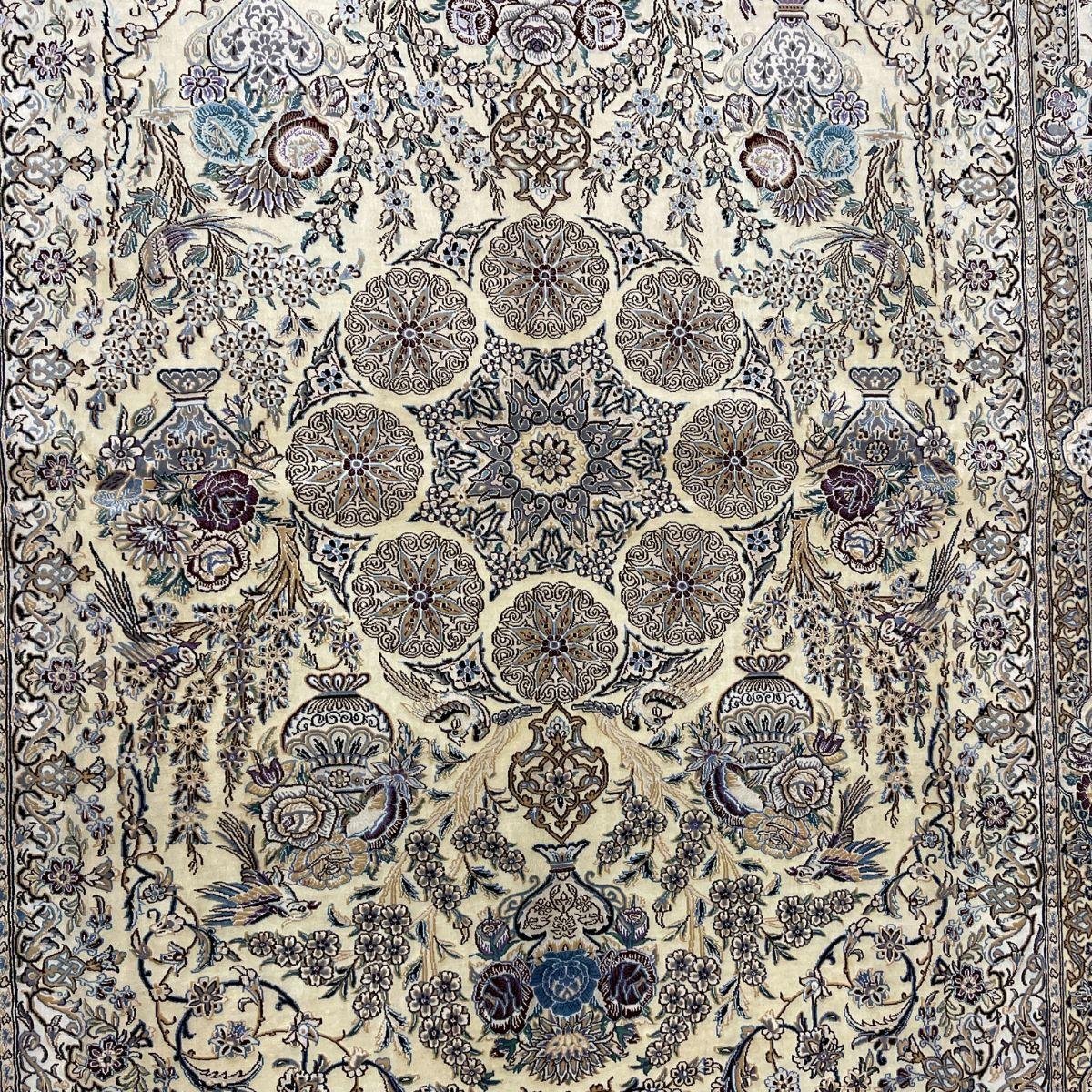 最高級ペルシャ絨毯(ナイン産)ハビビアン工房 260×180cm(FL-70371)