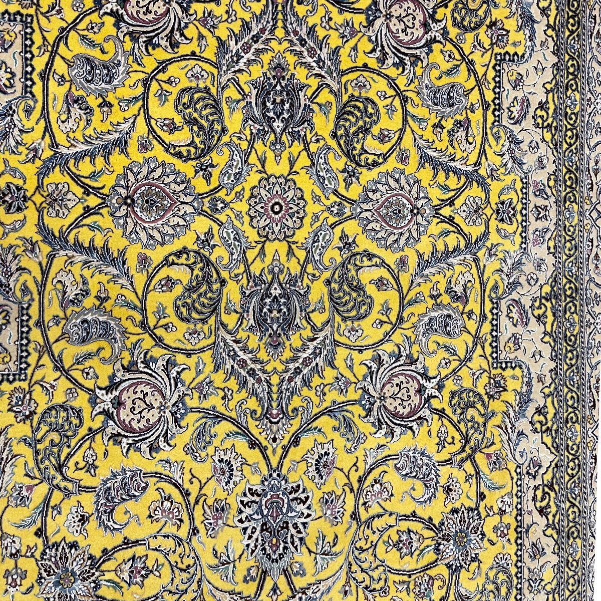 最高級ペルシャ絨毯(ナイン産)ハビビアン工房 248×152cm(FL-70373)