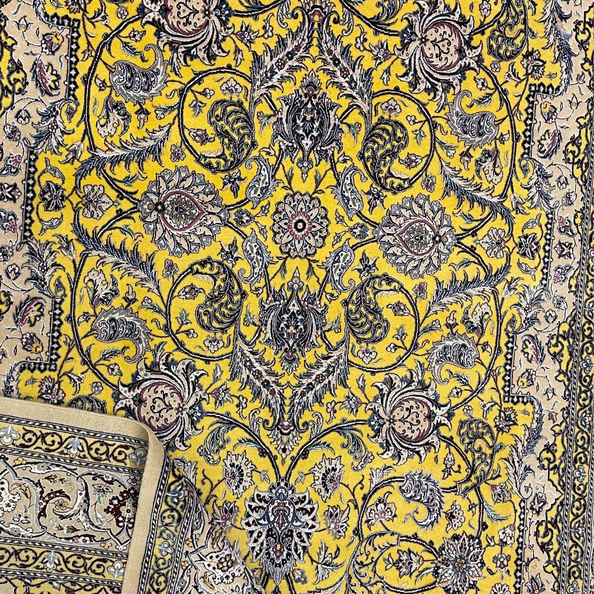 最高級ペルシャ絨毯(ナイン産)ハビビアン工房 248×152cm(FL-70373)