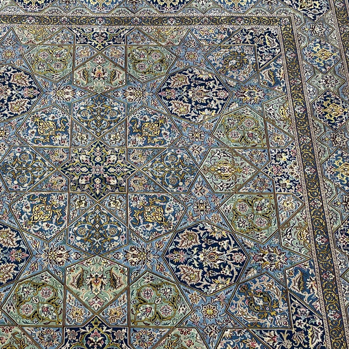 最高級ペルシャ絨毯(ナイン産)ハビビアン工房 208×206cm(FL-70375)