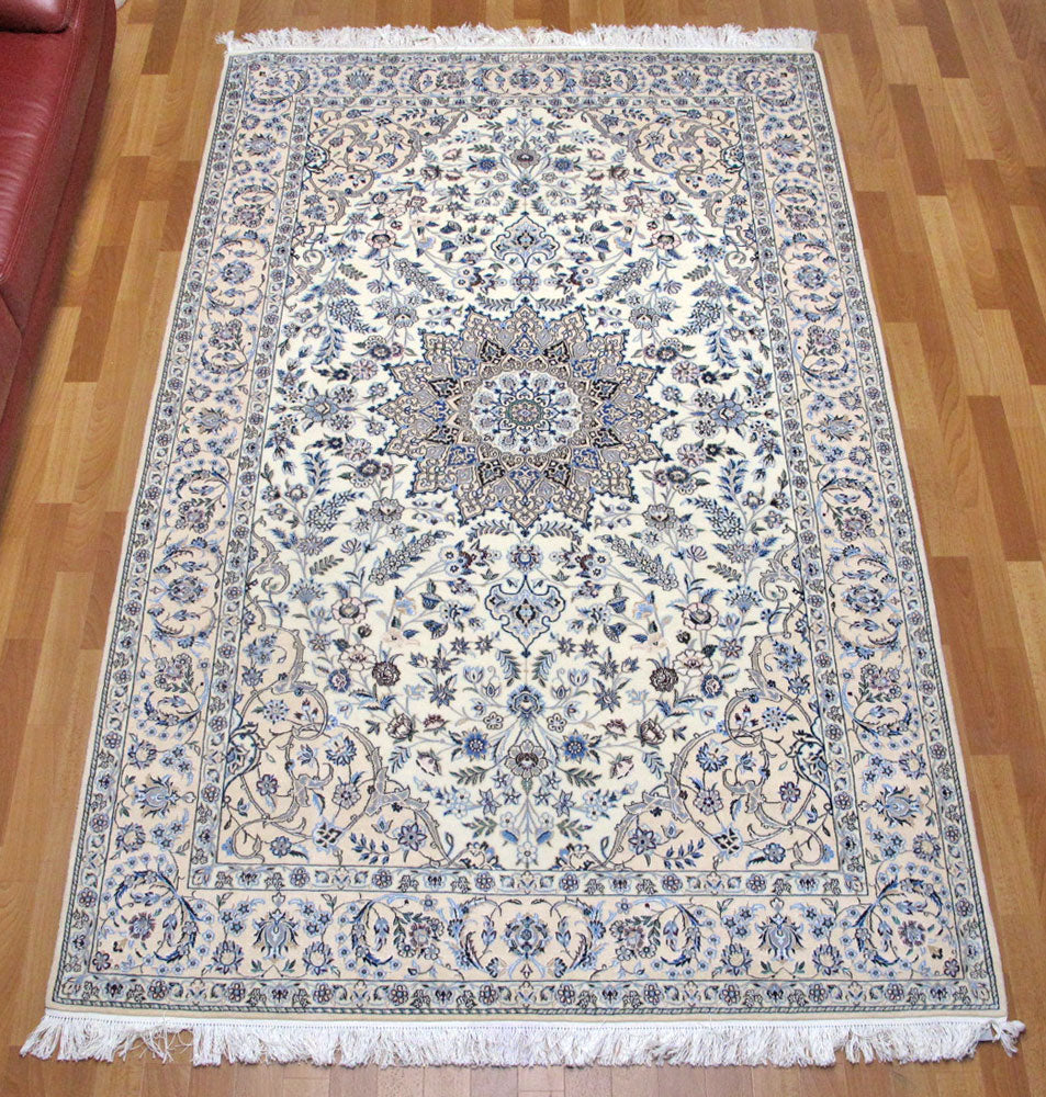 高級ペルシャ絨毯ナイン産ハビビアン工房 237×151cm(FL-72-6)