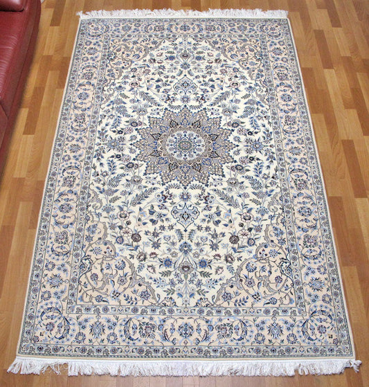 高級ペルシャ絨毯ナイン産ハビビアン工房 237×151cm(FL-72-6)