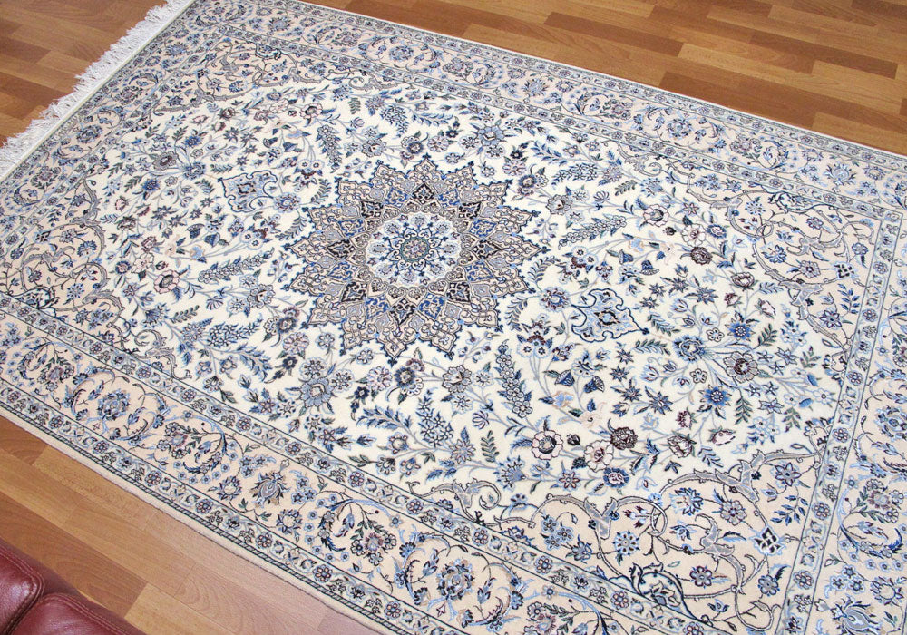 高級ペルシャ絨毯ナイン産ハビビアン工房 237×151cm(FL-72-6)