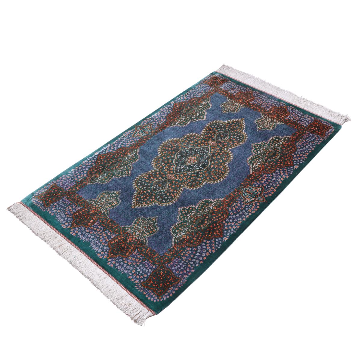 高級ペルシャ絨毯(シルク100%)モスタファザーデ工房 135×82cm(FN-70299)