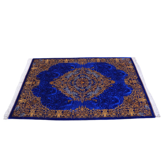 【1000万円Collection】高級ペルシャ絨毯(シルク100%)クム 203×137cm(FN-70306)