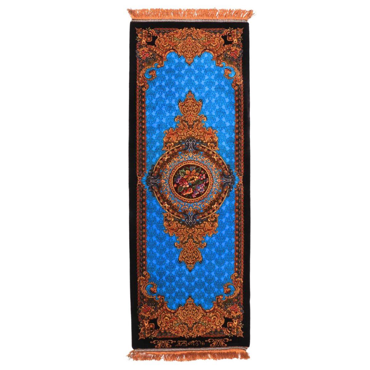 高級ペルシャ絨毯(シルク100%)サマディー工房 180番 122×46cm(FN-70317)