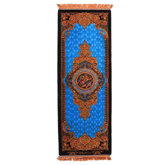 高級ペルシャ絨毯(シルク100%)サマディー工房 180番 122×46cm(FN-70317)