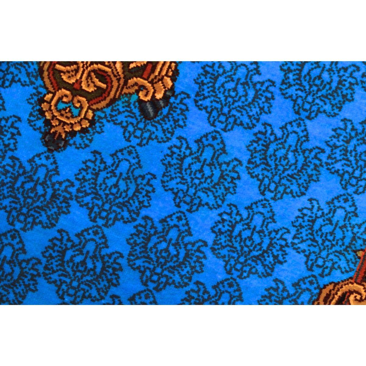 高級ペルシャ絨毯(シルク100%)サマディー工房 180番 122×46cm(FN-70317)