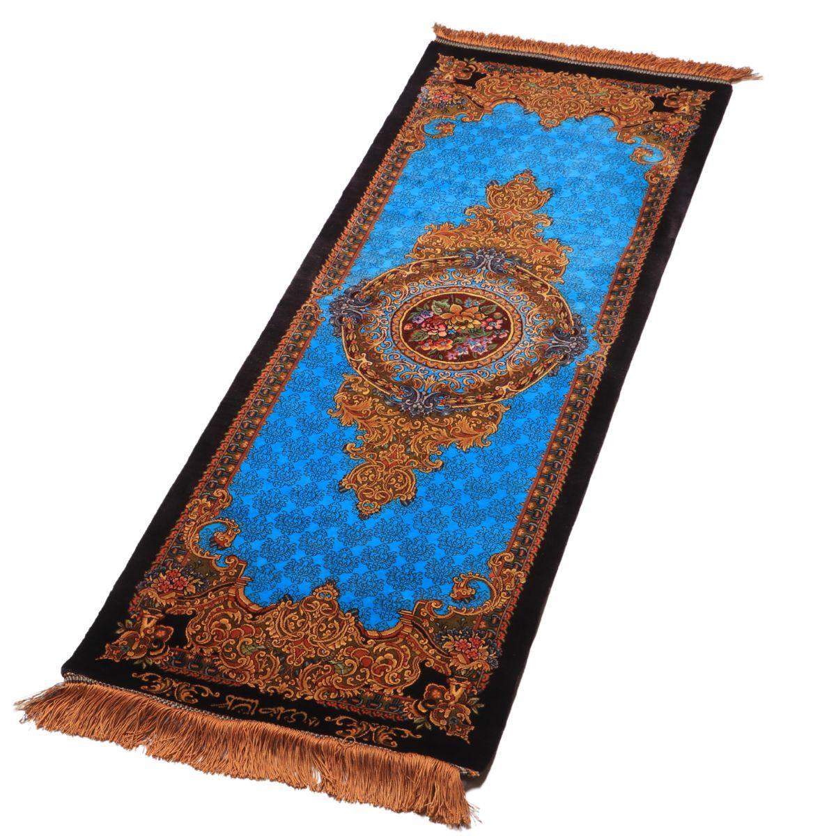 高級ペルシャ絨毯(シルク100%)サマディー工房 180番 122×46cm(FN-70317)