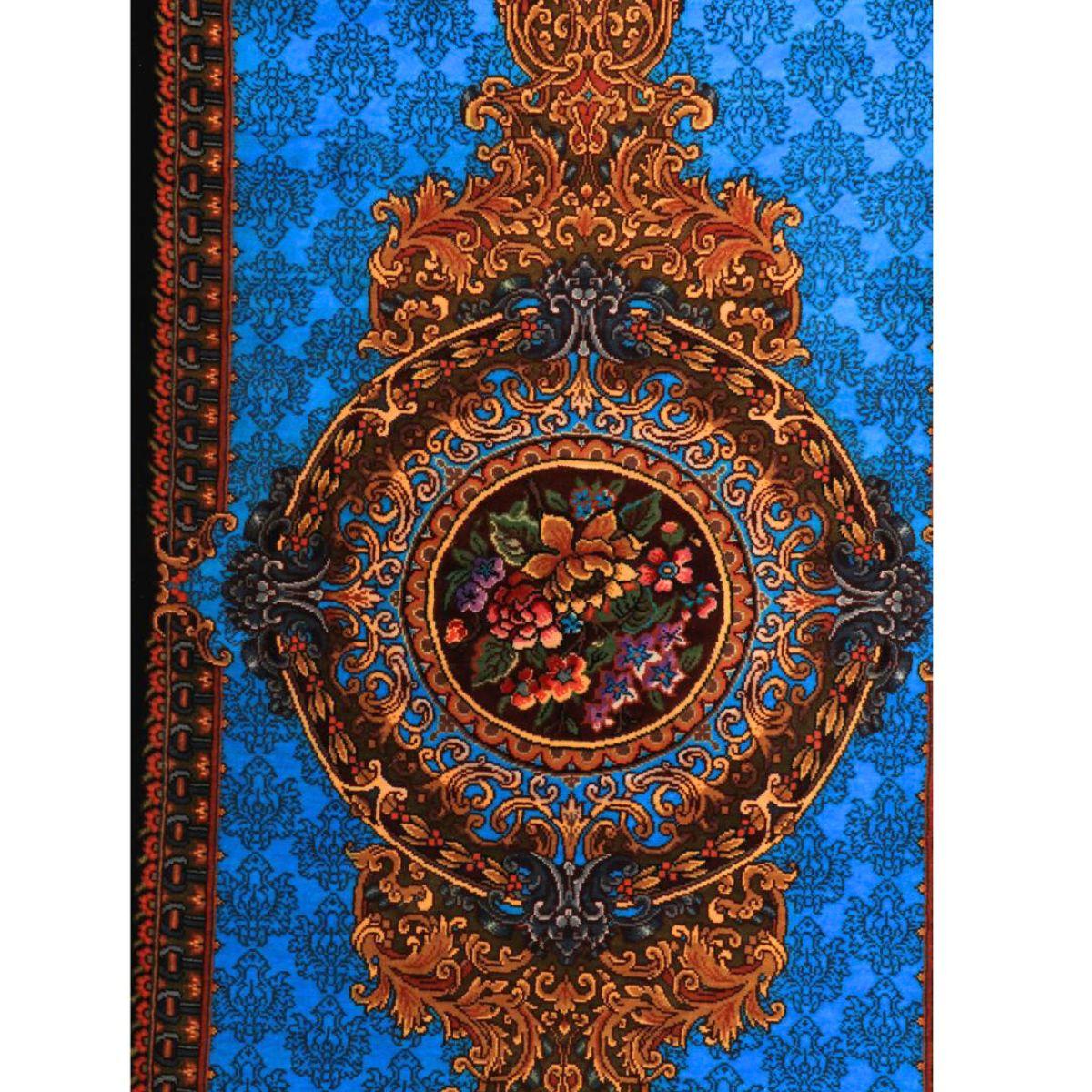 高級ペルシャ絨毯(シルク100%)サマディー工房 180番 122×46cm(FN-70317)