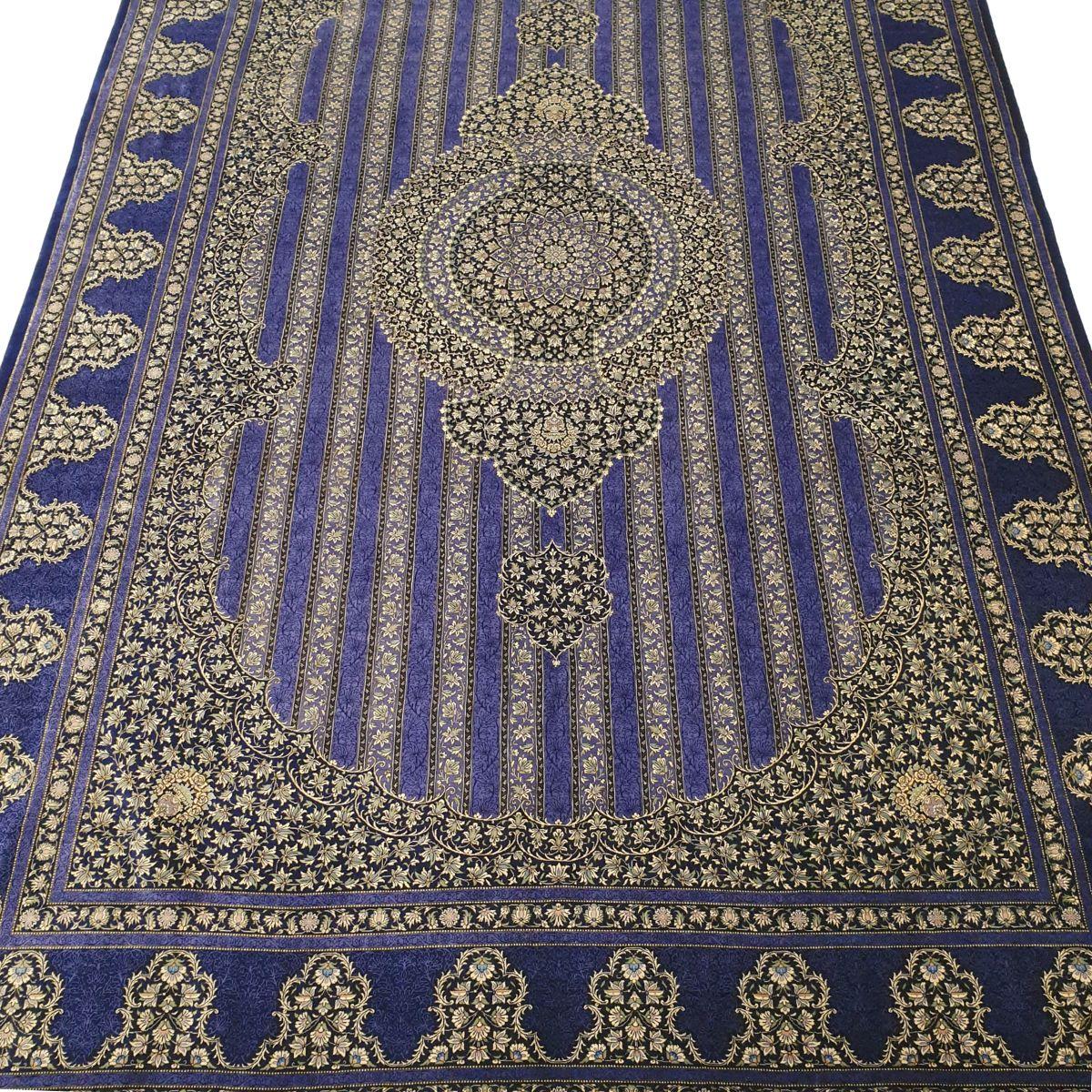 【2000万円Collection】ペルシャ絨毯(シルク100%手織り)マルーフ・モサヴィ 298×195cm(FN-70374)