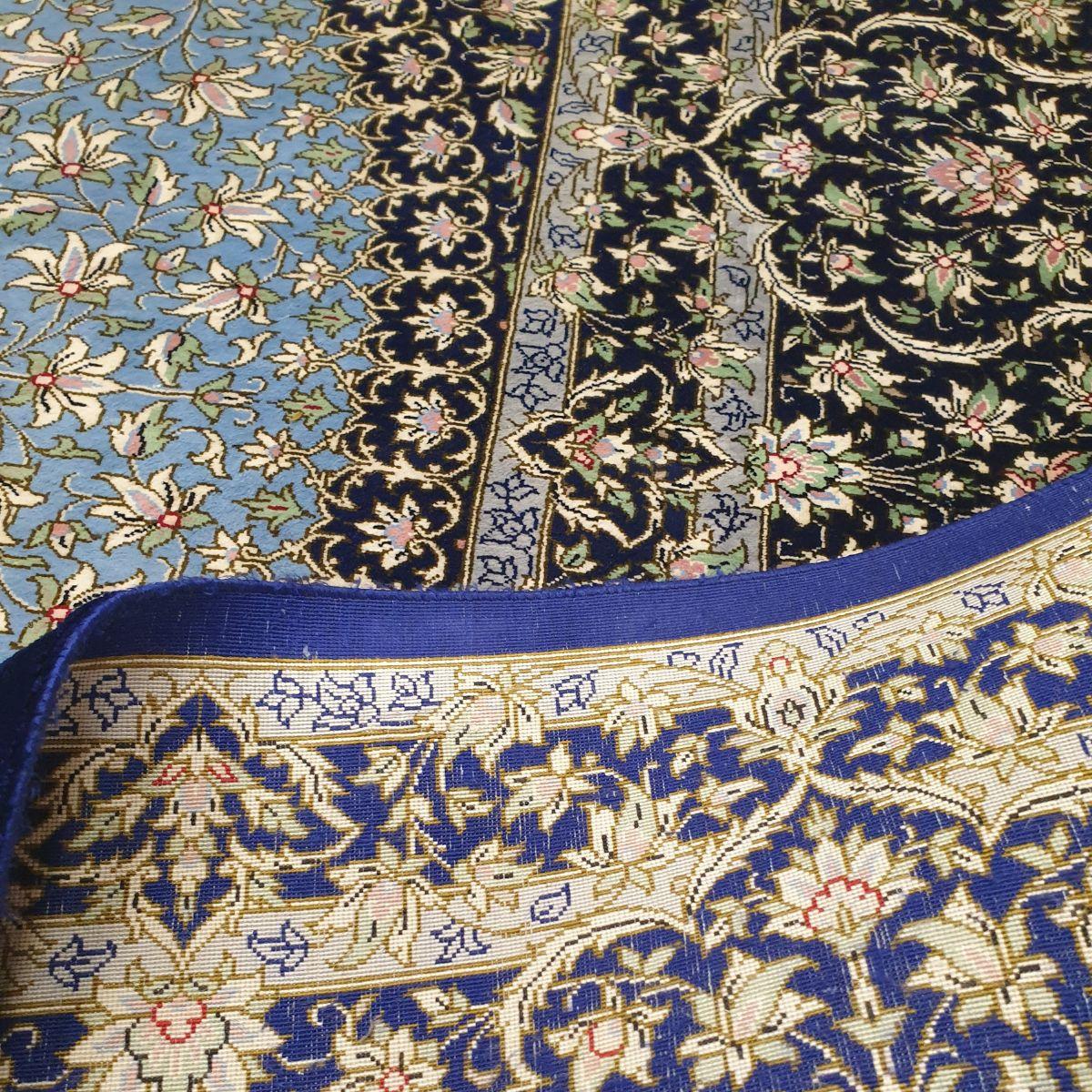 【1800万円Collection】ペルシャ絨毯(シルク100%手織り)マルーフ・モサヴィ 240×192cm(FN-70375)