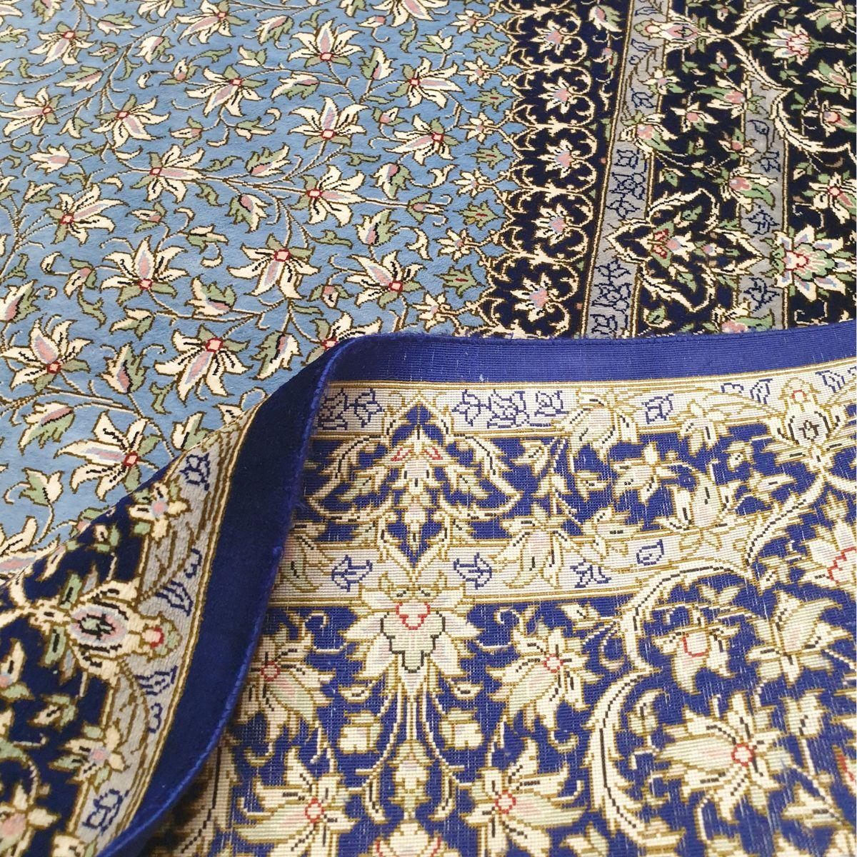 【1800万円Collection】ペルシャ絨毯(シルク100%手織り)マルーフ・モサヴィ 240×192cm(FN-70375)