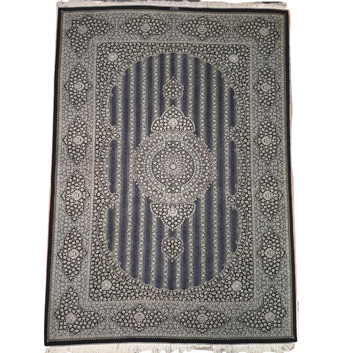 【2000万円Collection】ペルシャ絨毯(シルク100%手織り)マルーフ・モサヴィ 290×206cm(FN-70376)
