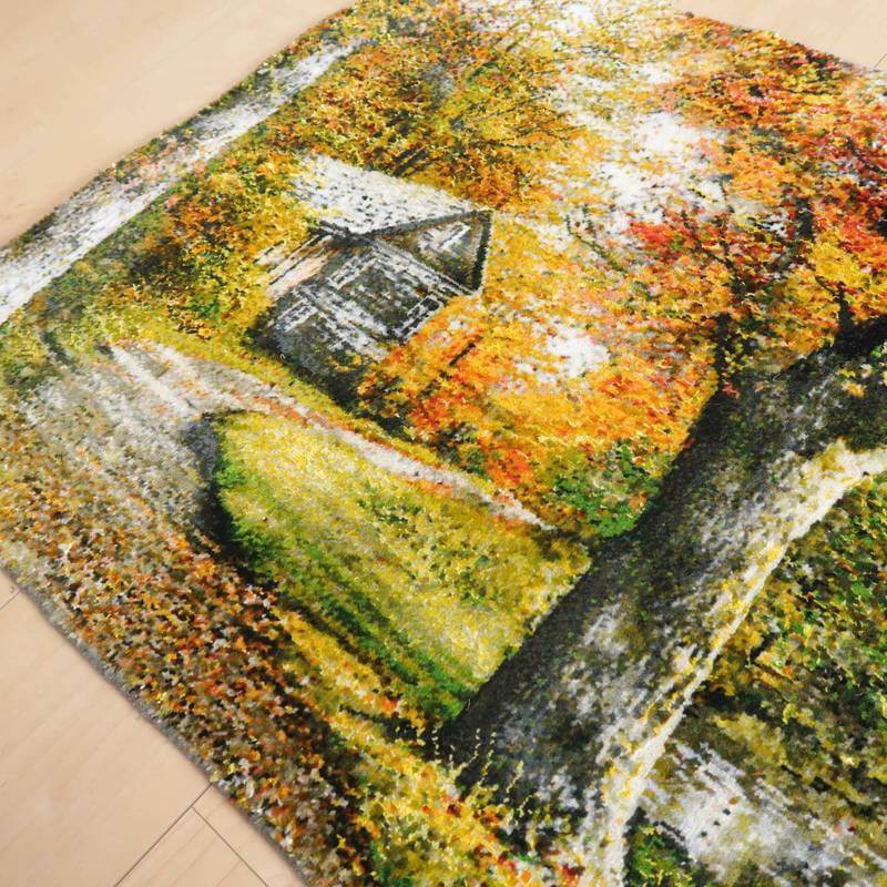 ペルシャ絨毯タブリーズ絵画 58×119cm(FP-22168)