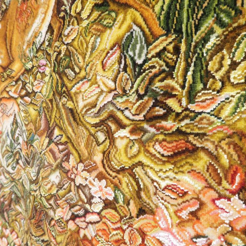ペルシャ絨毯タブリーズ絵画 150×110cm(FP-4)