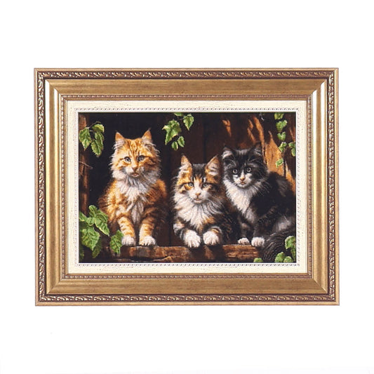 ペルシャ絨毯 タブリーズ産 絵画絨毯 78×61cm(FP-70256)