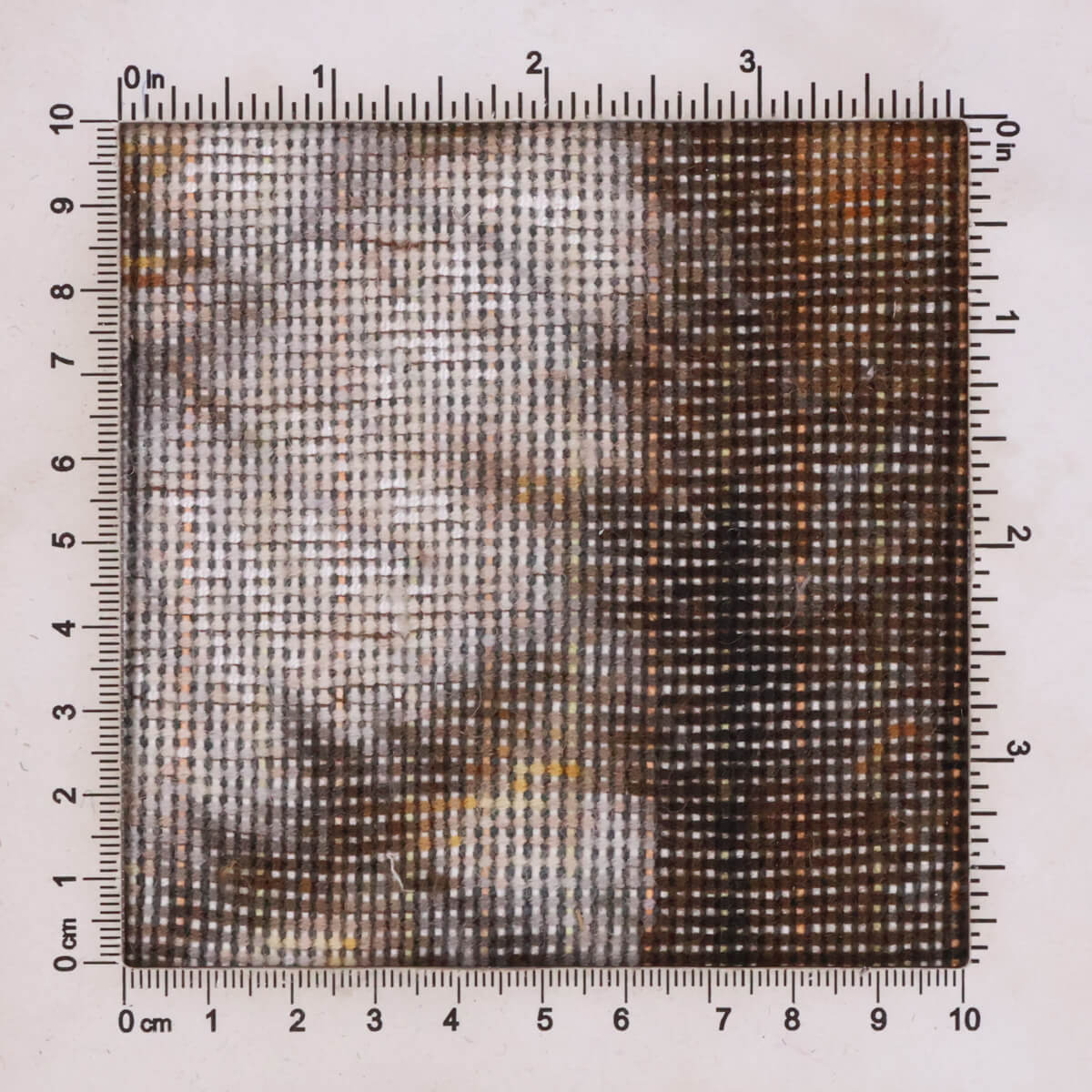 ペルシャ絨毯 タブリーズ産 絵画絨毯 78×61cm(FP-70256)