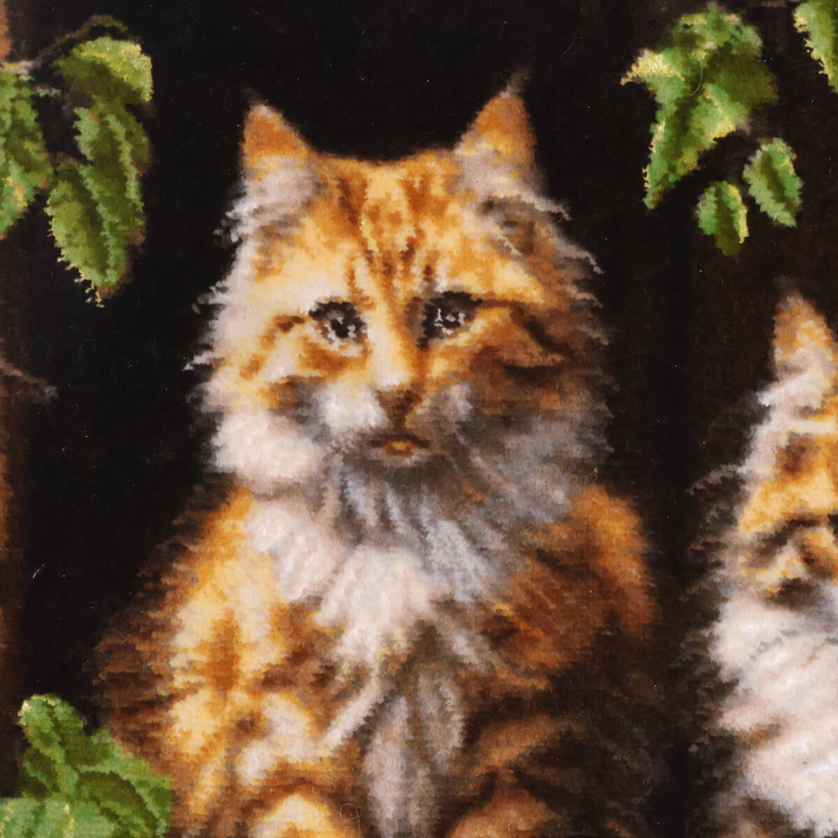 ペルシャ絨毯 タブリーズ産 絵画絨毯 78×61cm(FP-70256)
