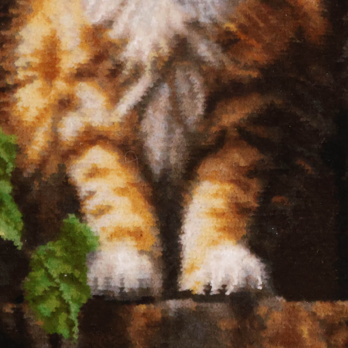 ペルシャ絨毯 タブリーズ産 絵画絨毯 78×61cm(FP-70256)
