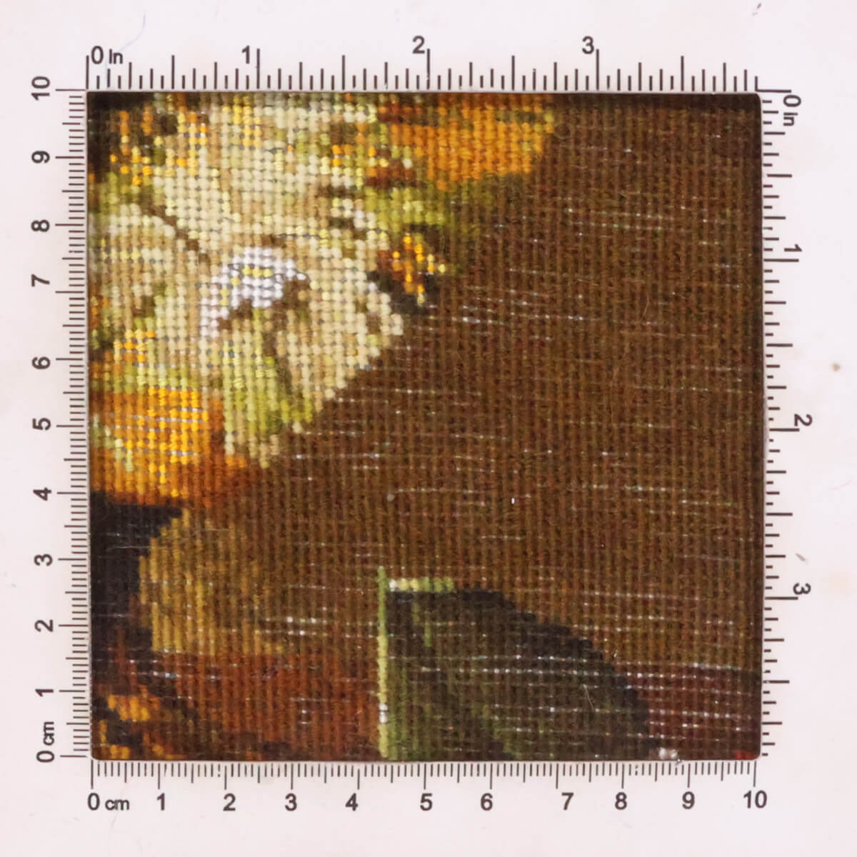 ペルシャ絨毯 タブリーズ産 絵画絨毯 80×61cm(FP-70257)