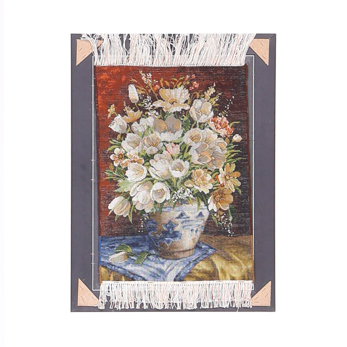 ペルシャ絨毯 タブリーズ産 絵画絨毯 72×53cm(FP-70258)