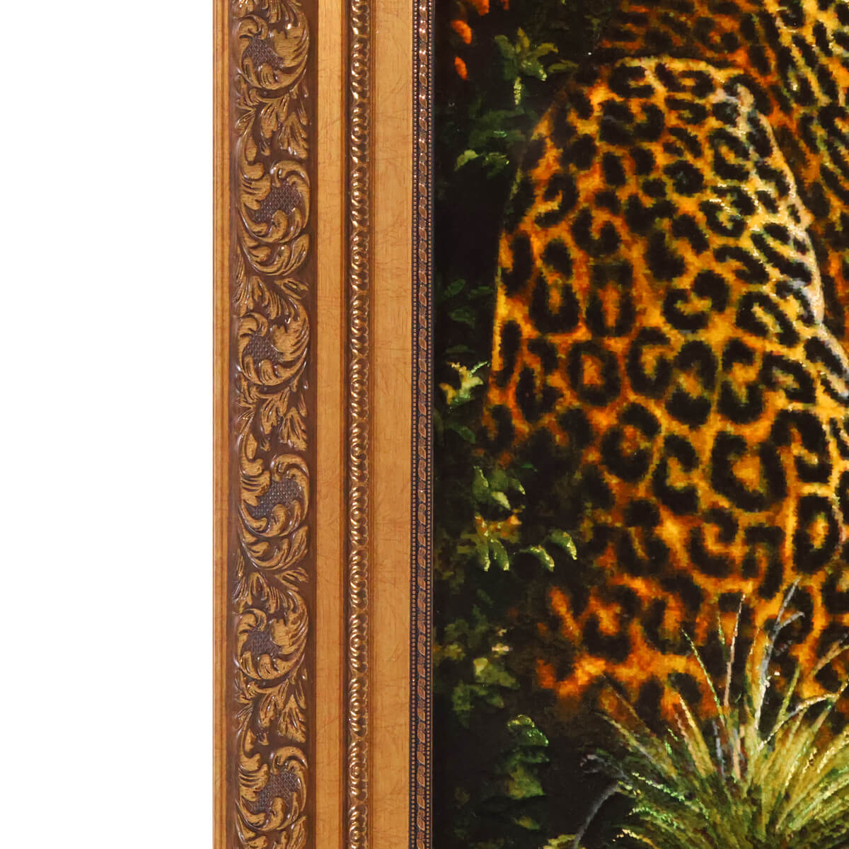 ペルシャ絨毯 タブリーズ産 絵画絨毯 85×66cm(FP-70260)