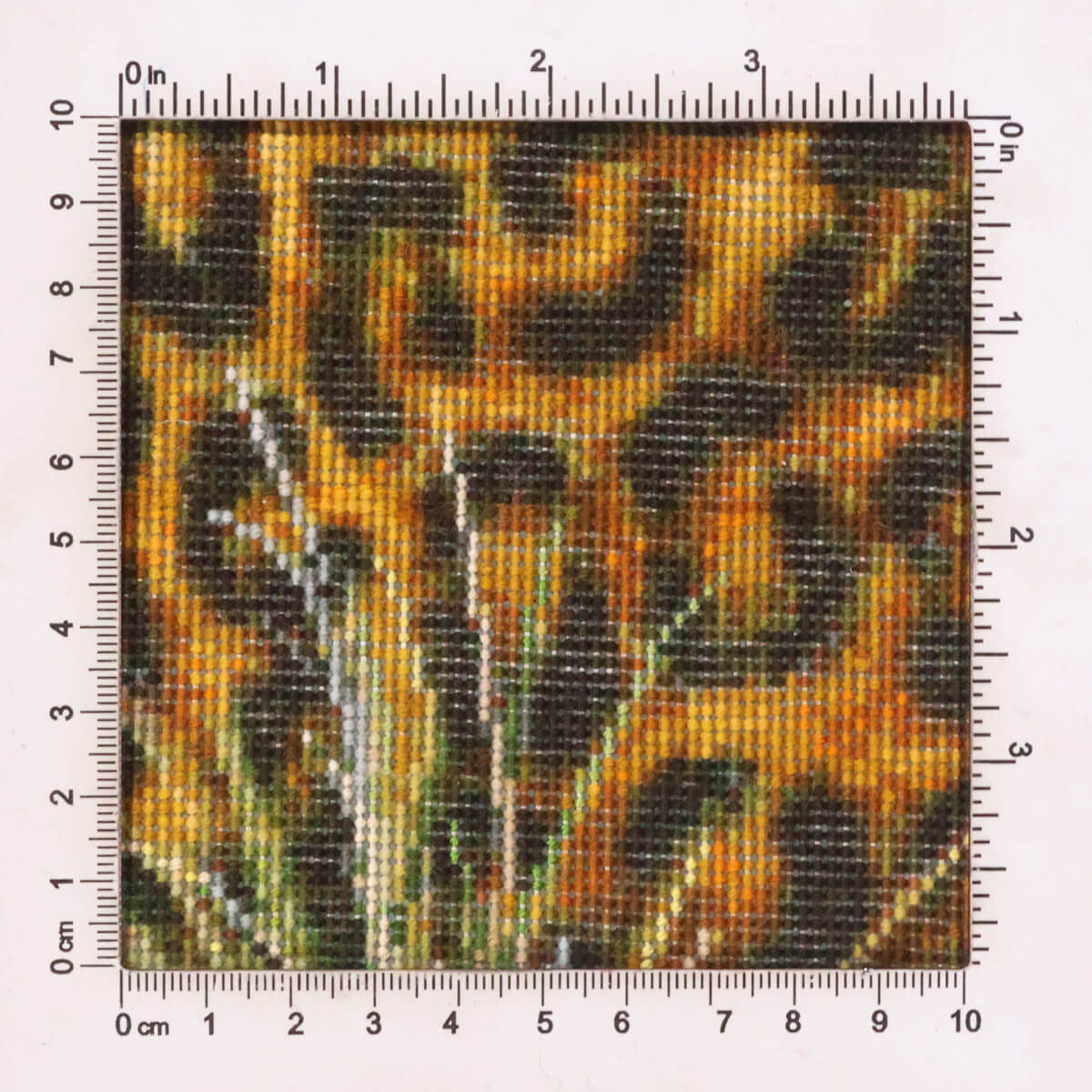 ペルシャ絨毯 タブリーズ産 絵画絨毯 85×66cm(FP-70260)