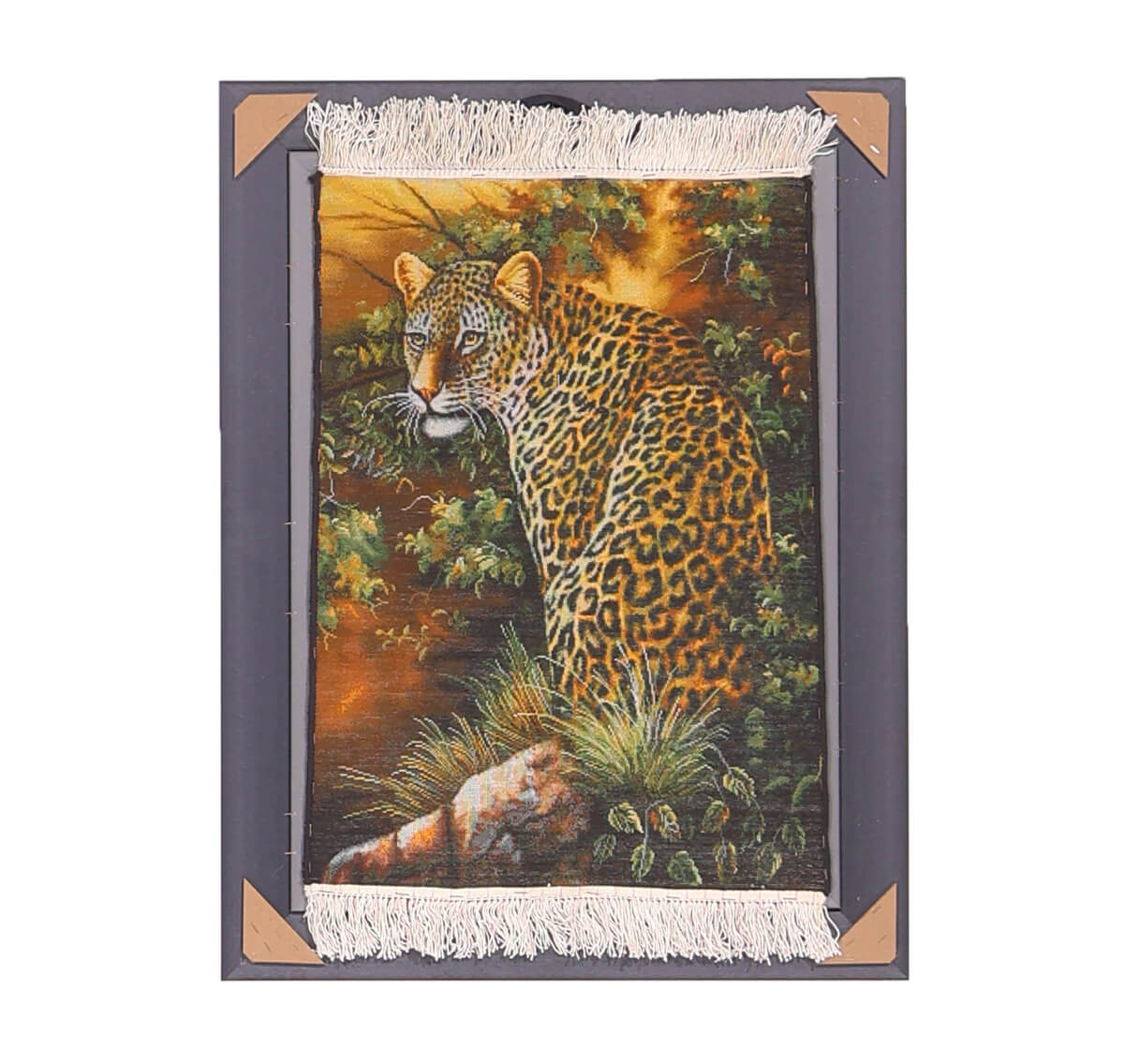 ペルシャ絨毯 タブリーズ産 絵画絨毯 85×66cm(FP-70260)