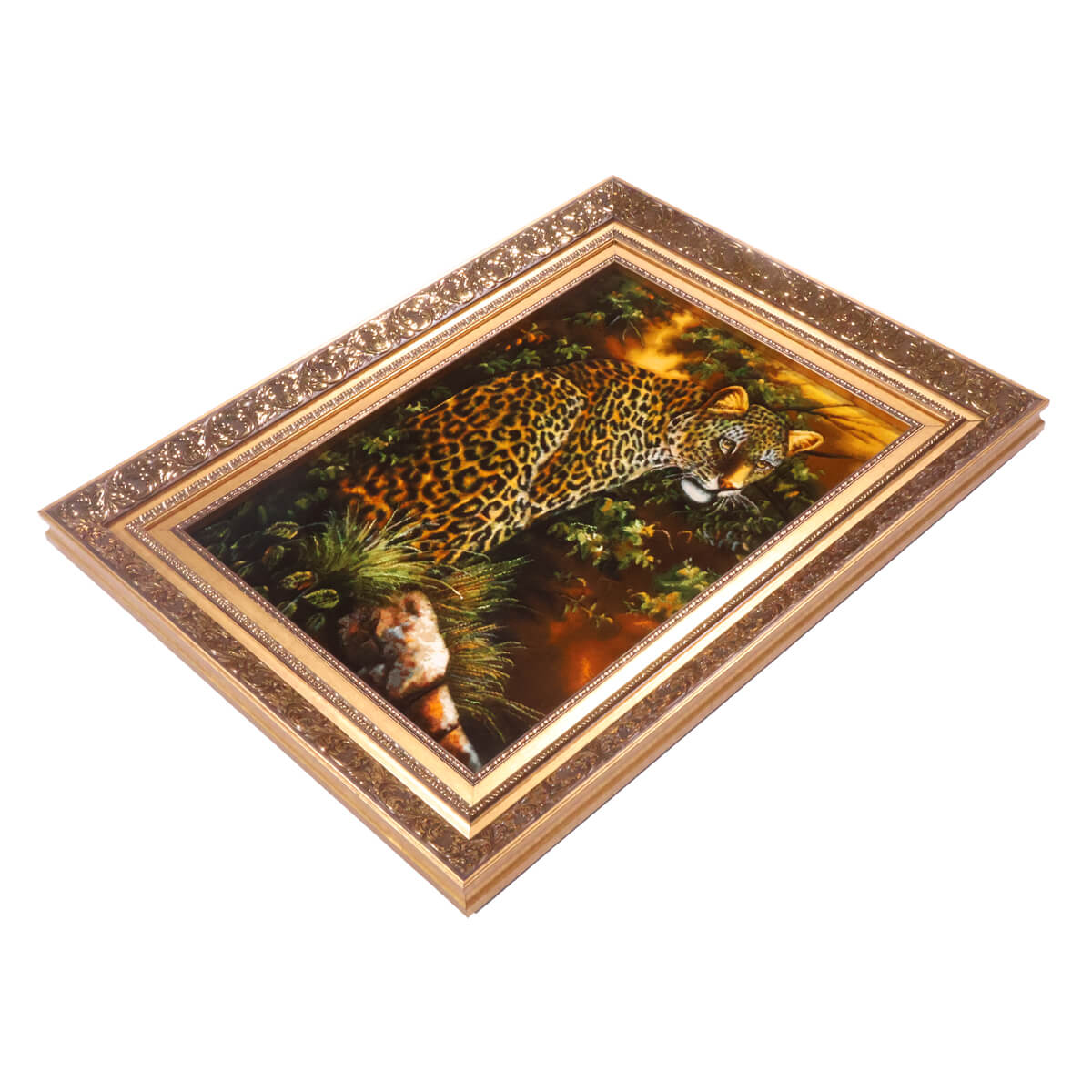 ペルシャ絨毯 タブリーズ産 絵画絨毯 85×66cm(FP-70260)