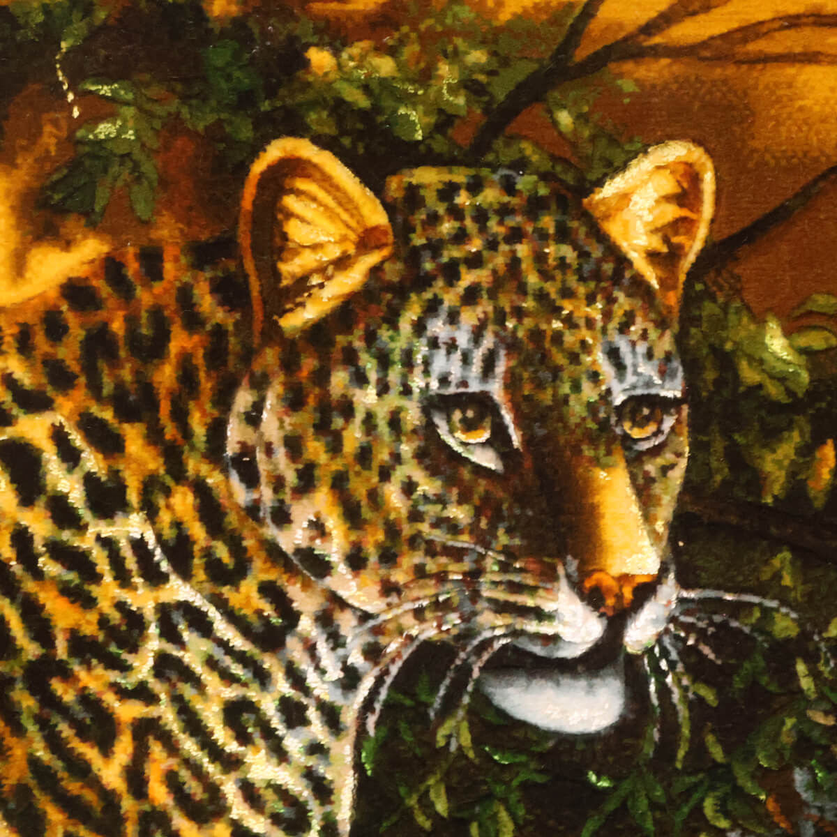 ペルシャ絨毯 タブリーズ産 絵画絨毯 85×66cm(FP-70260)