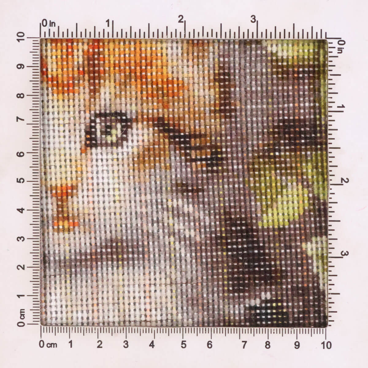 ペルシャ絨毯 タブリーズ産 絵画絨毯 75×57cm(FP-70263)