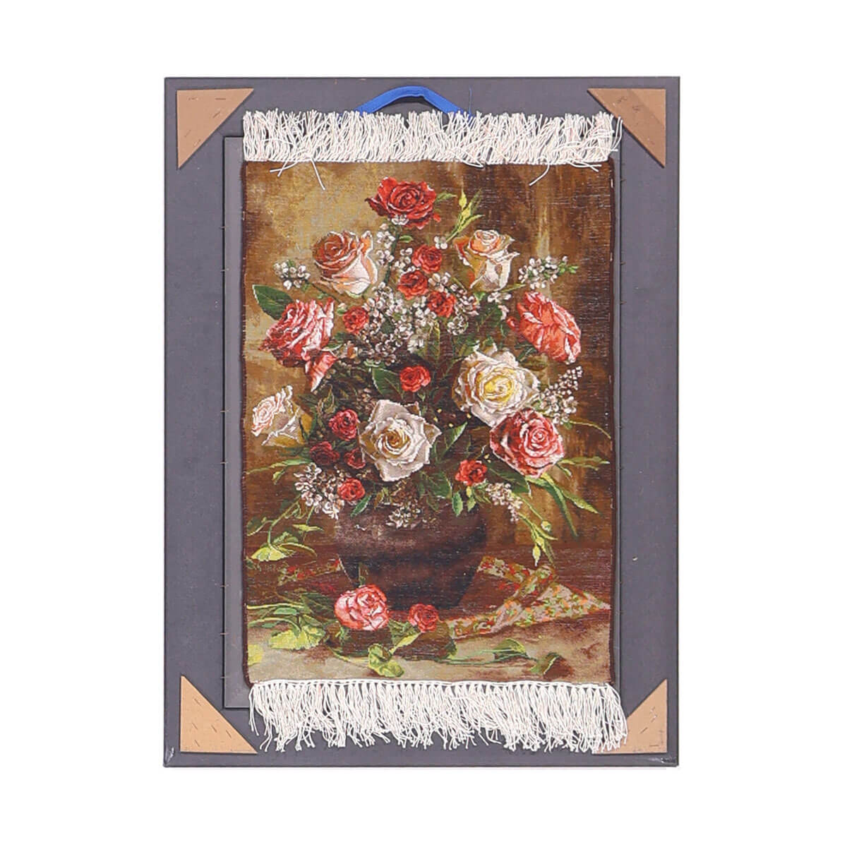 ペルシャ絨毯 タブリーズ産 絵画絨毯 91×68cm(FP-70264)