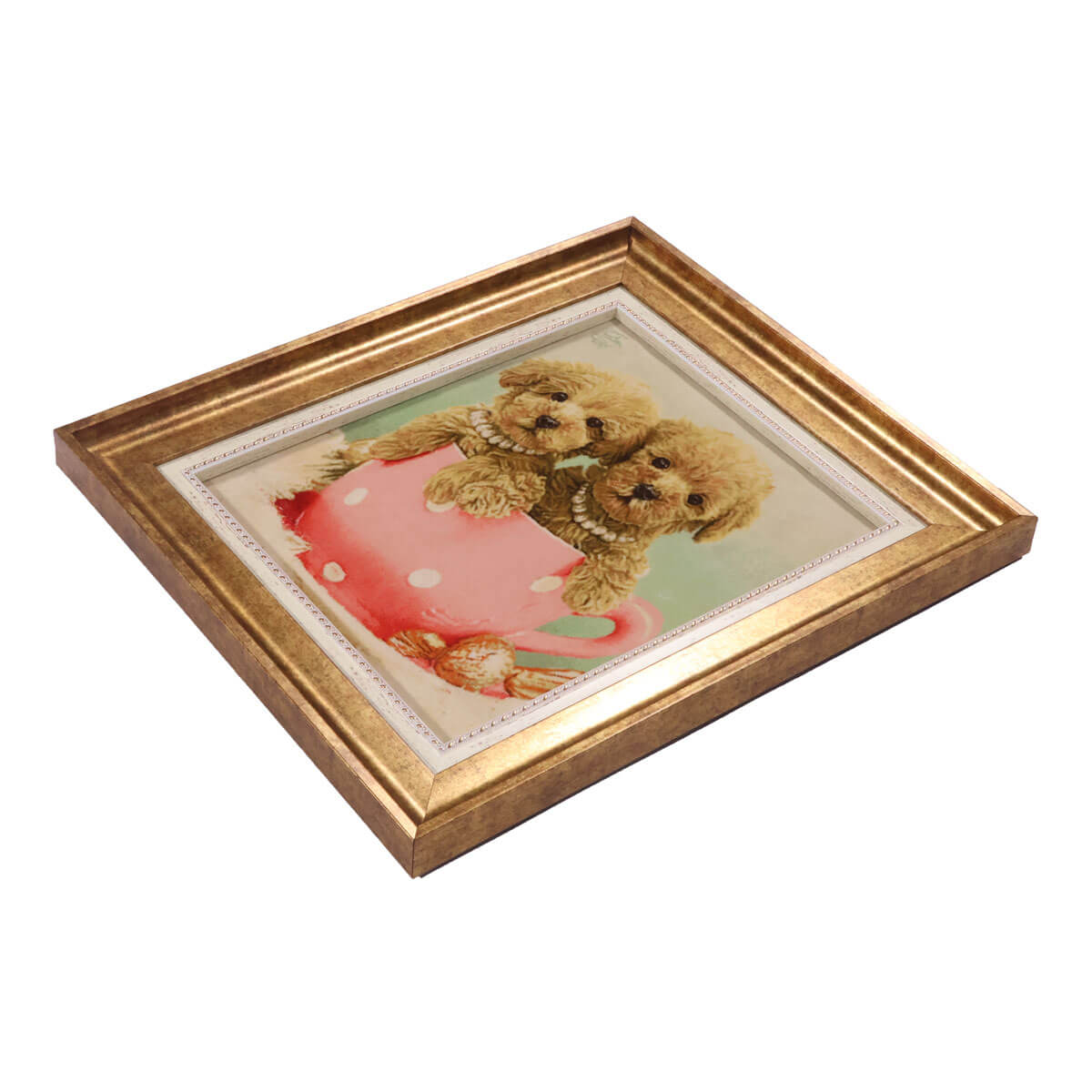 ペルシャ絨毯 タブリーズ産 絵画絨毯 67×58cm(FP-70265)