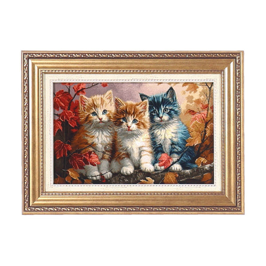 ペルシャ絨毯 タブリーズ産 絵画絨毯 80×59cm(FP-70266)