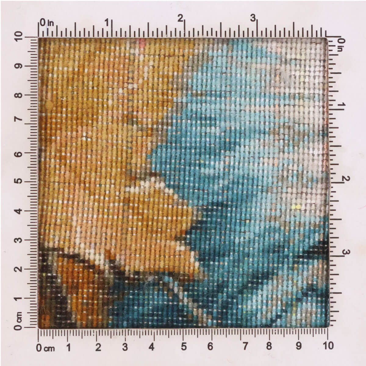 ペルシャ絨毯 タブリーズ産 絵画絨毯 80×59cm(FP-70266)
