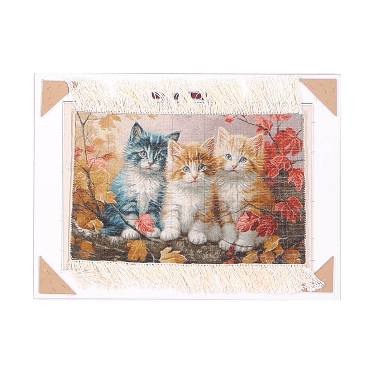ペルシャ絨毯 タブリーズ産 絵画絨毯 80×59cm(FP-70266)