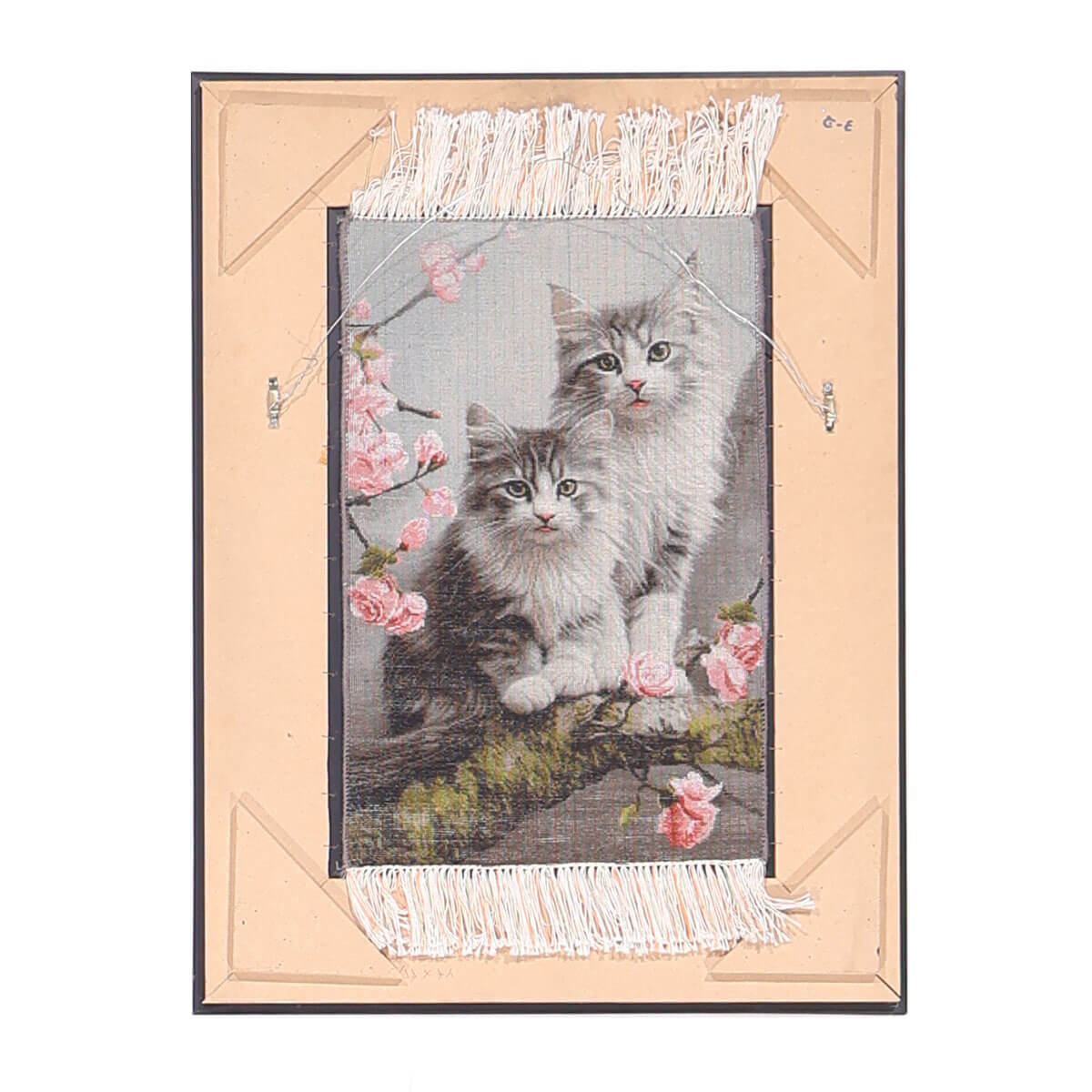 ペルシャ絨毯 タブリーズ産 絵画絨毯 89×67cm(FP-70267)