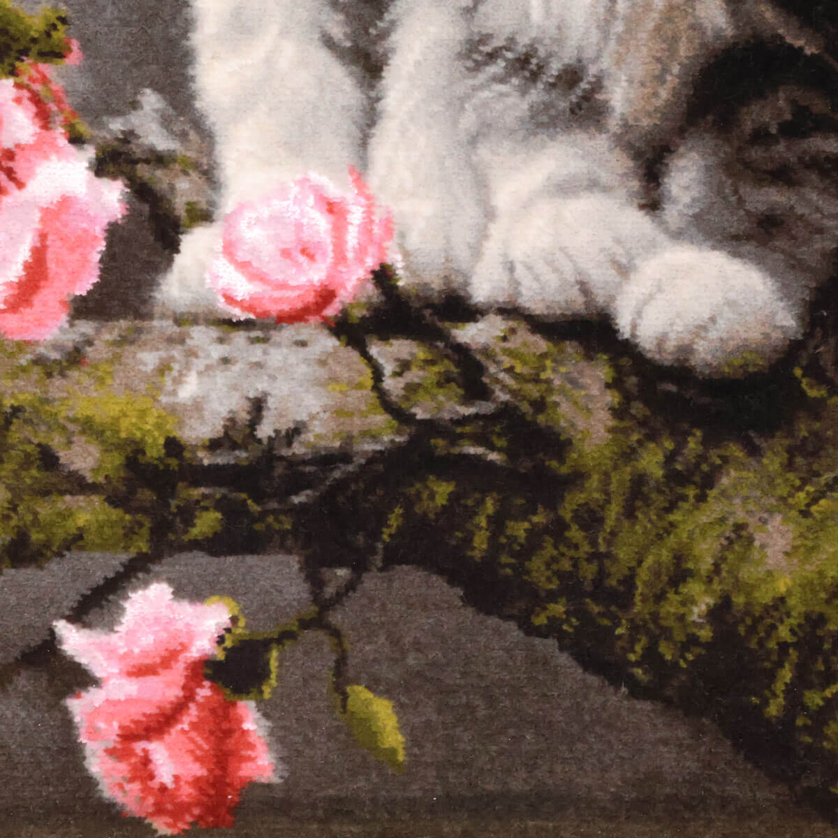 ペルシャ絨毯 タブリーズ産 絵画絨毯 89×67cm(FP-70267)