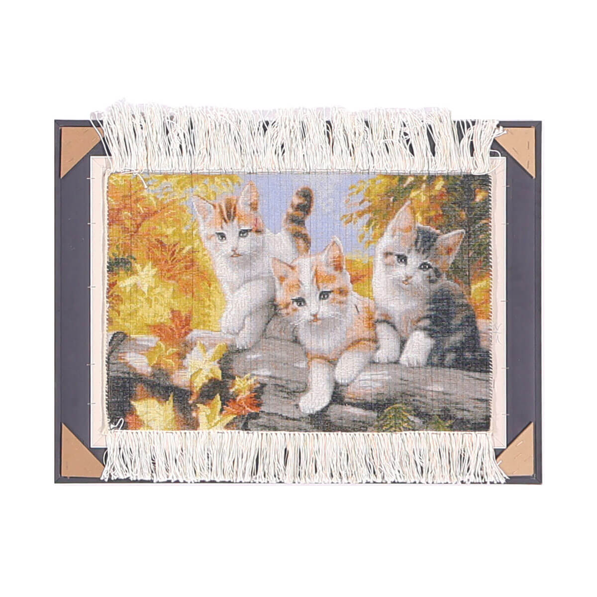 ペルシャ絨毯 タブリーズ産 絵画絨毯 75×56cm(FP-70268)