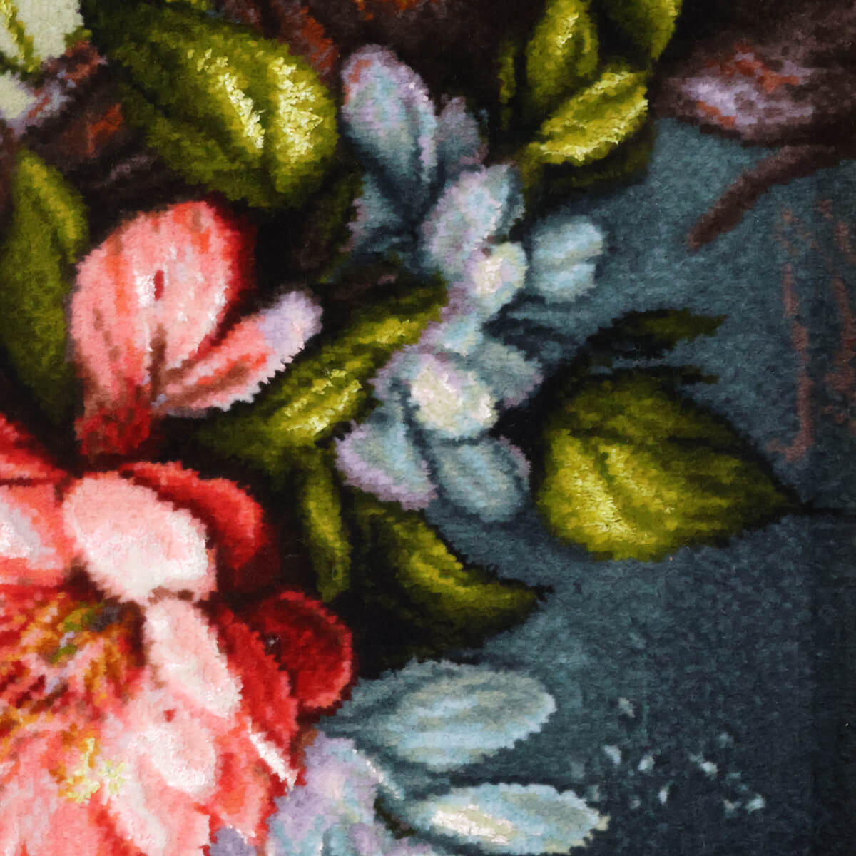 ペルシャ絨毯 タブリーズ産 絵画絨毯 90×71cm(FP-70269)