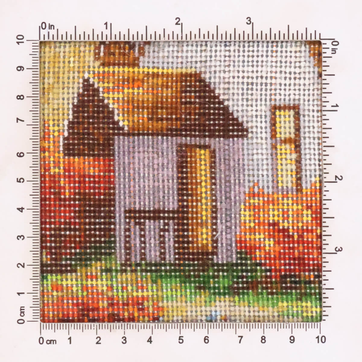 ペルシャ絨毯 タブリーズ産 絵画絨毯 97×69cm(FP-70270)