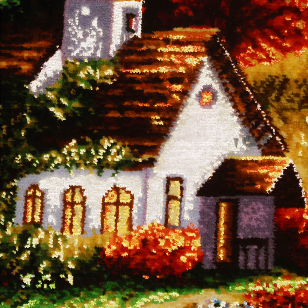 ペルシャ絨毯 タブリーズ産 絵画絨毯 97×69cm(FP-70270)