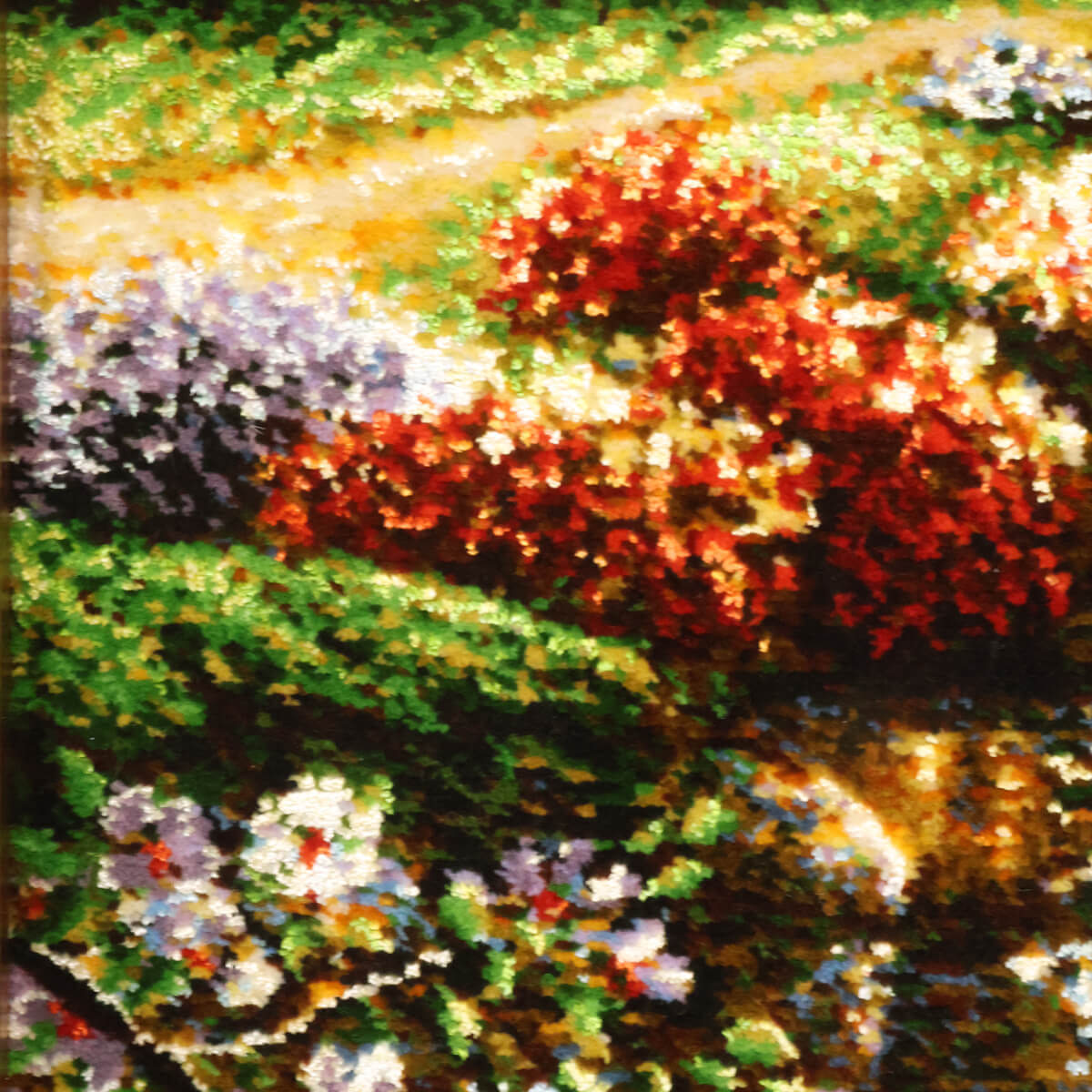 ペルシャ絨毯 タブリーズ産 絵画絨毯 97×69cm(FP-70270)