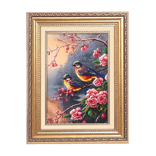 ペルシャ絨毯 タブリーズ産 絵画絨毯 77×60cm(FP-70271)