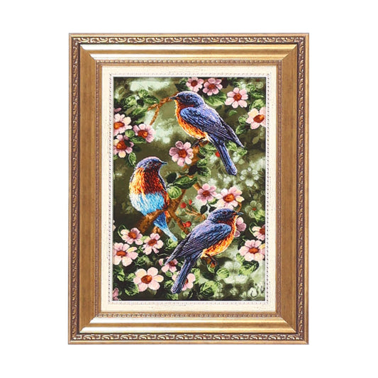 ペルシャ絨毯 タブリーズ産 絵画絨毯 79×61cm(FP-70272)