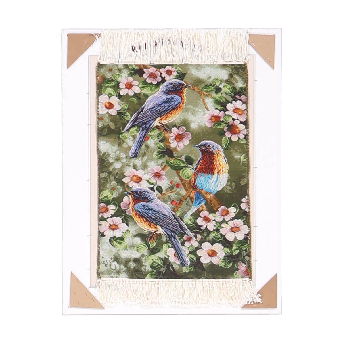 ペルシャ絨毯 タブリーズ産 絵画絨毯 79×61cm(FP-70272)