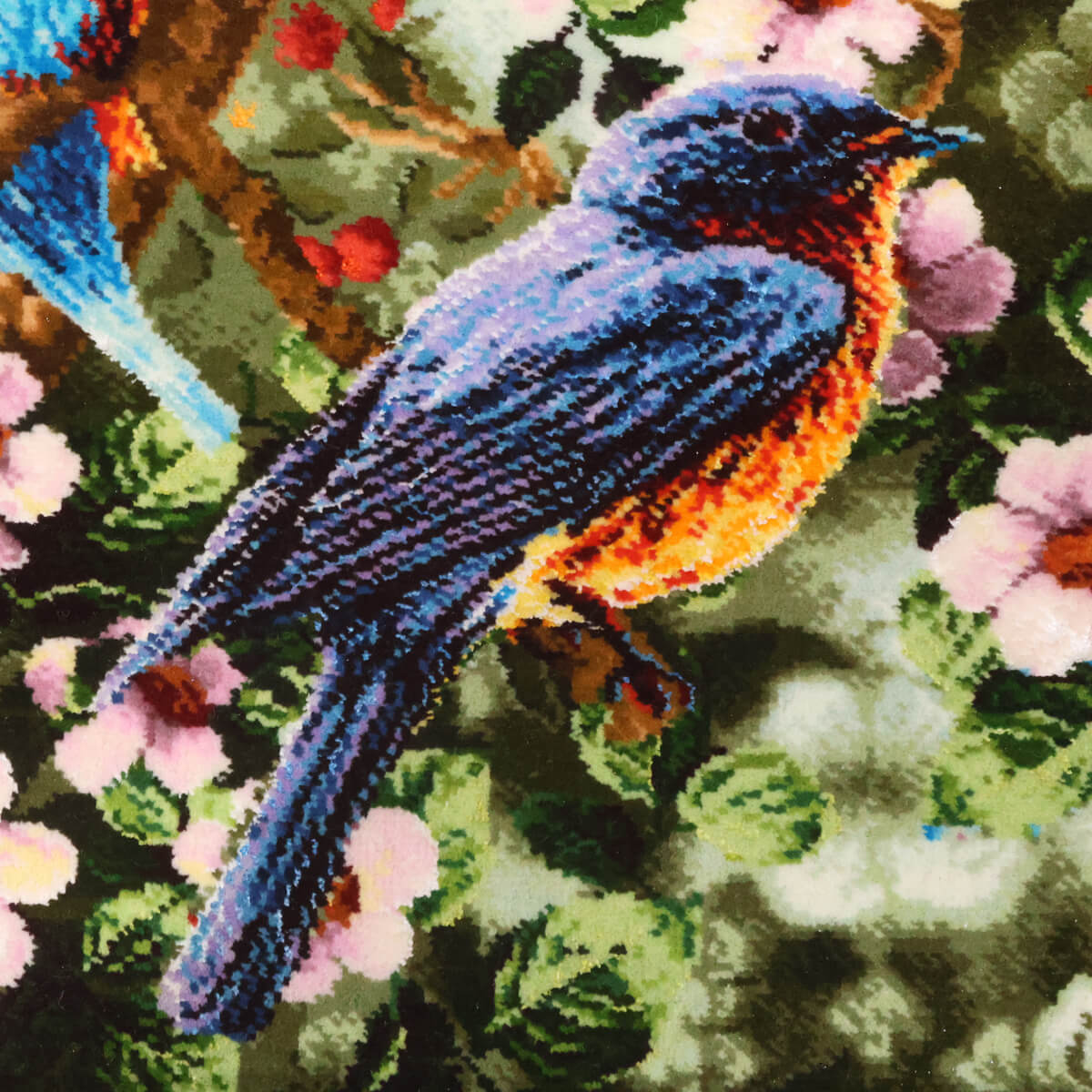 ペルシャ絨毯 タブリーズ産 絵画絨毯 79×61cm(FP-70272)