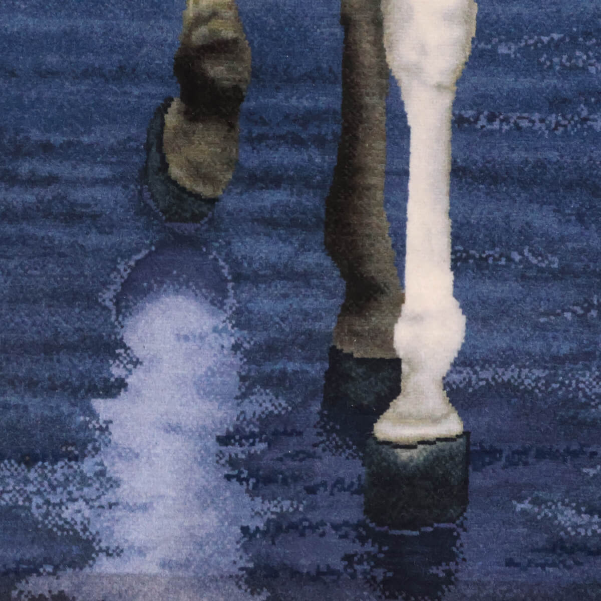 ペルシャ絨毯 タブリーズ産 絵画絨毯 132×98cm(FP-70273)