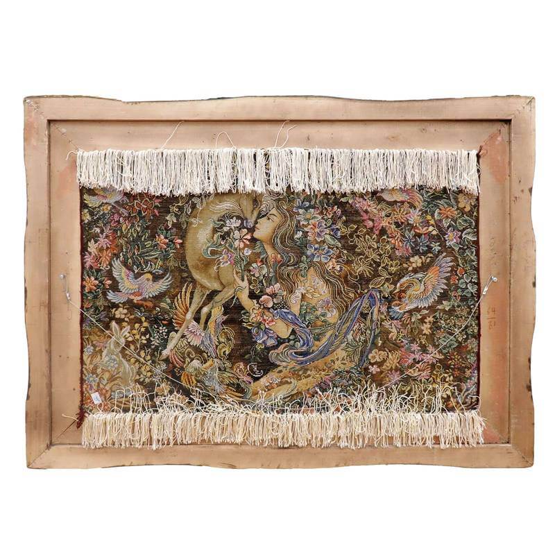 ペルシャ絨毯タブリーズ絵画 125×92cm(FP-8)